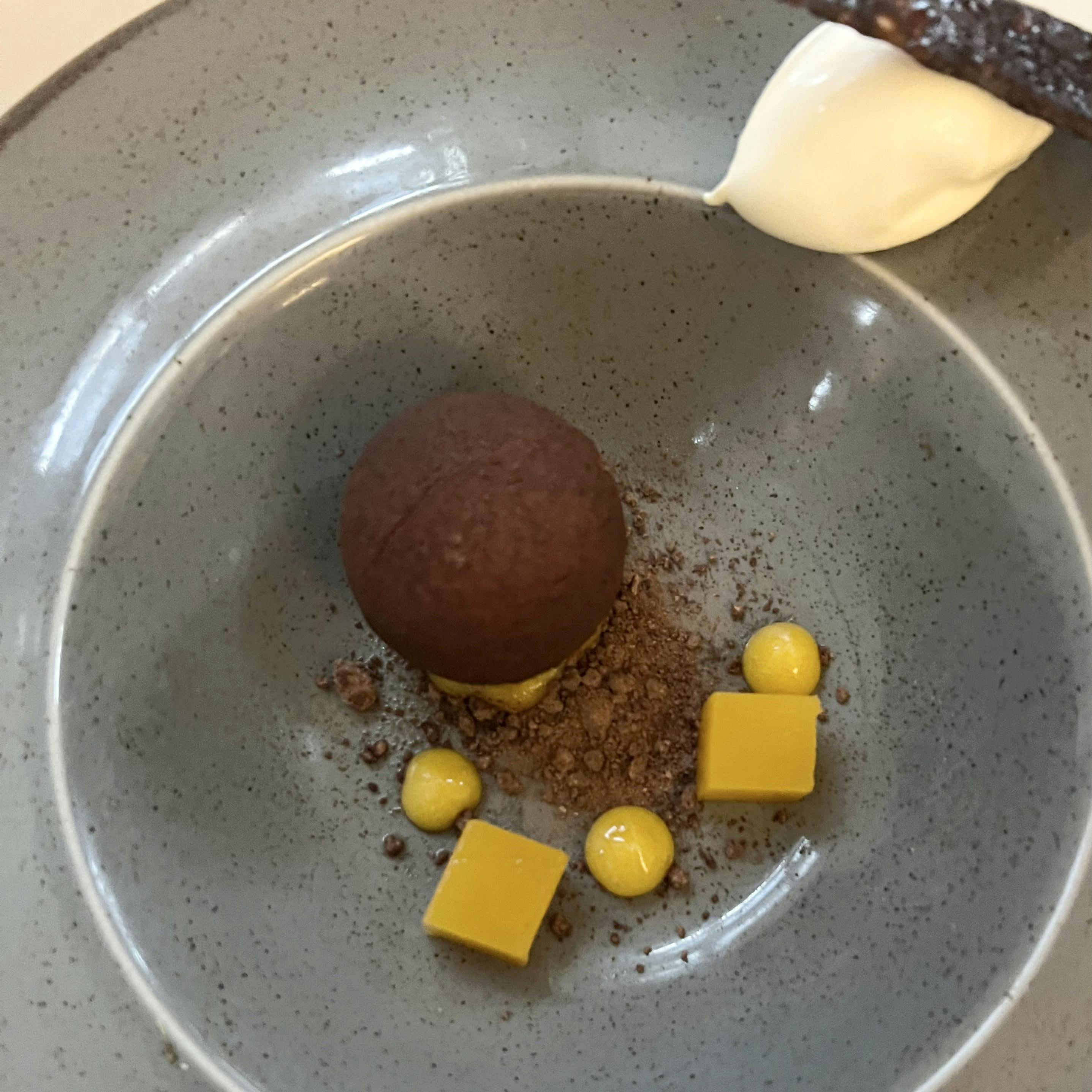 cannonball chocolate dessert